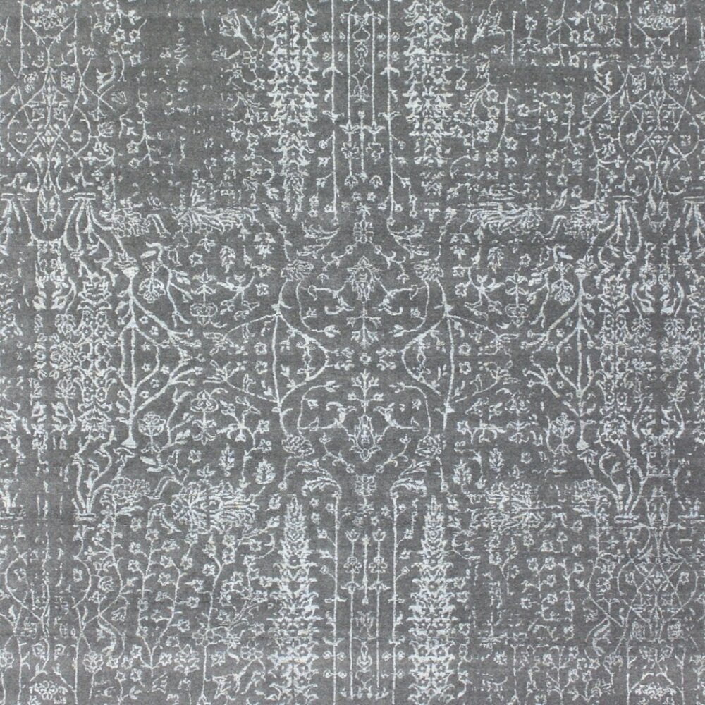 8' x 9'11' Rugs Anatolian Contemporary Rug Anatolian Rug Wool & Bamboo Silk Rug